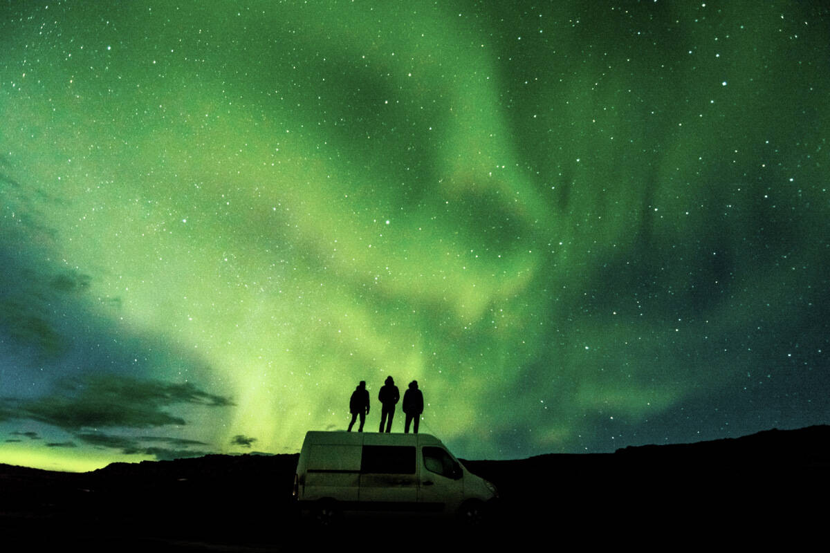 4x4 camper rental in Iceland to see the Northern Lights