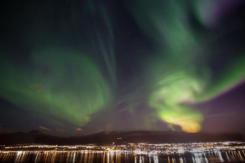 Iceland's Northern Lights over Akureyri