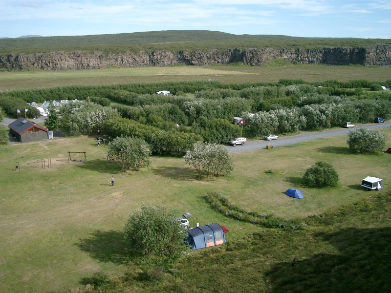 campground in Ásbyrgi