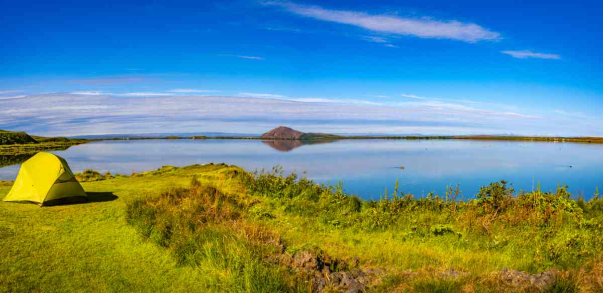 Myvatn lake campsite
