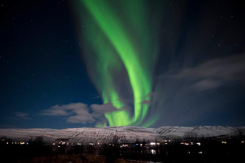 The best month for the Northern Lights is coming to Iceland wth a fall