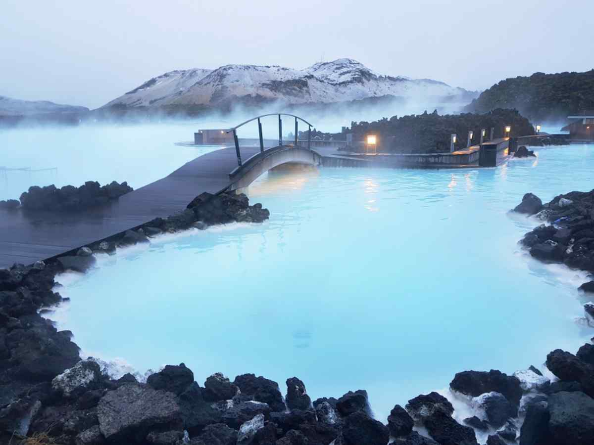 Blue Lagoon in Iceland in November
