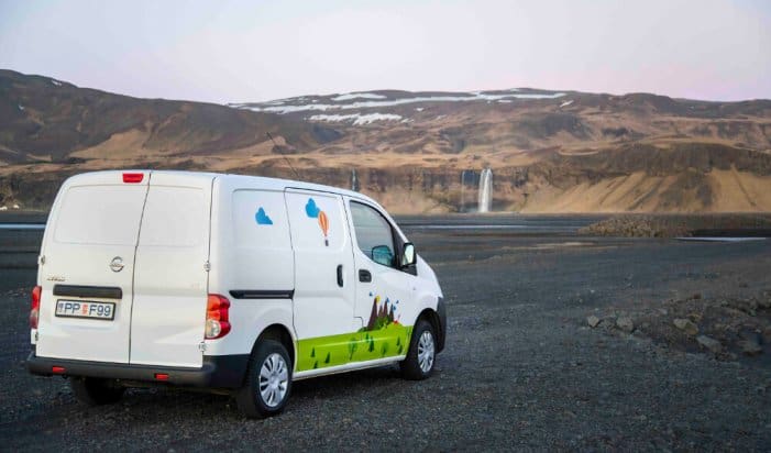 A Campervan Iceland Play model campervan