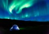 Tent camping in Iceland under the Northern Lights