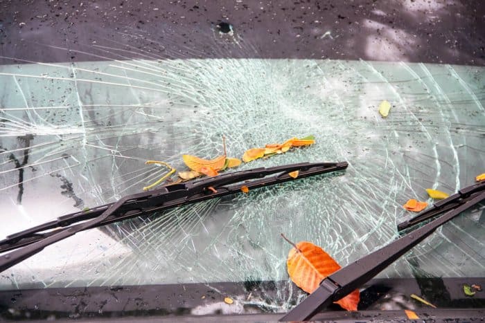 Storm damage on a car rental in Iceland