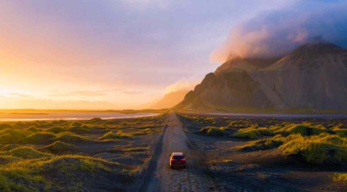 Driving around Iceland