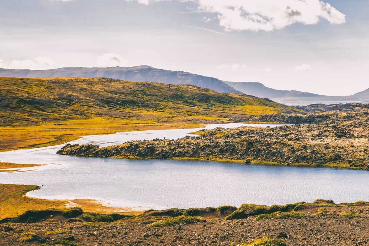 Driving in Iceland in the fall offers beautiful scenery