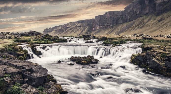 Driving in Iceland in the fall has less crowds at waterfalls like this