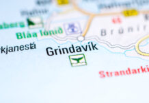 Grindavik on a map
