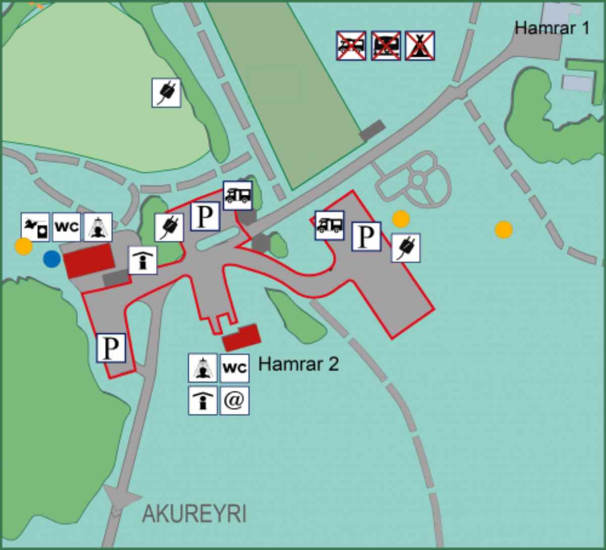 Hamrar campsite, Akureyri