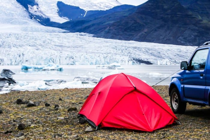 Beware Iceland's wind when tent camping