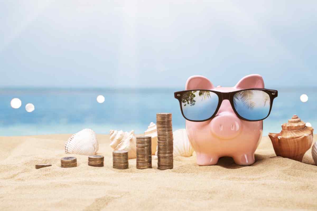 Piggy bank for saving for a trip