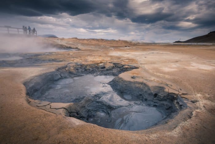 The Hverir geothermal area is a must do on your campervan road trip itinerary for Iceland