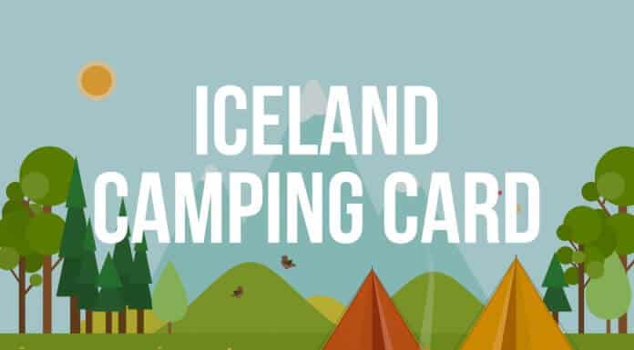 Information about Iceland Campingcard vector drawing