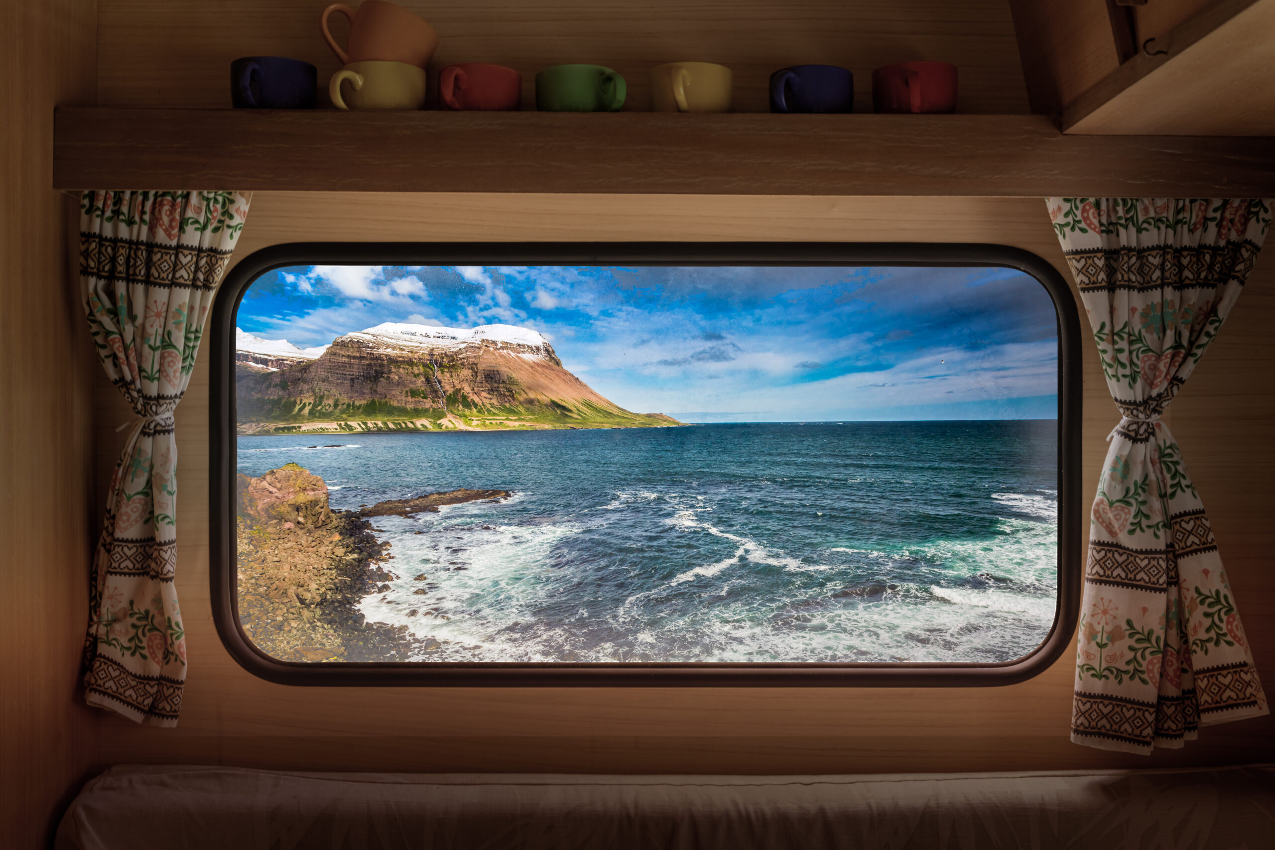 Iceland coast in Go Campers
