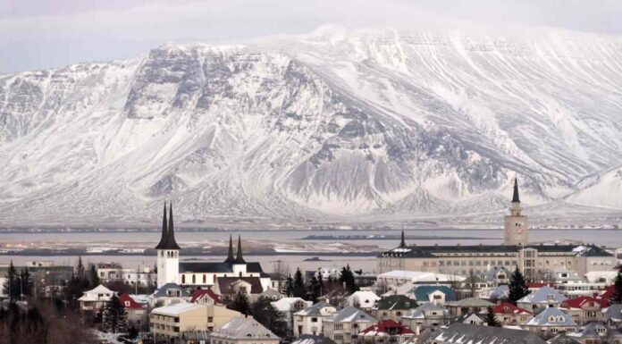 Views of Reykjavik in the winter