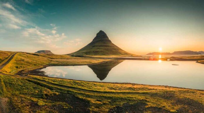Kirjufell mountain on a fall day in Iceland