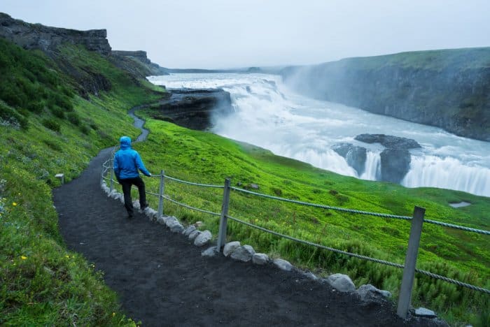 Gullfoss waterfall is a highlight of Iceland's Golden Circle