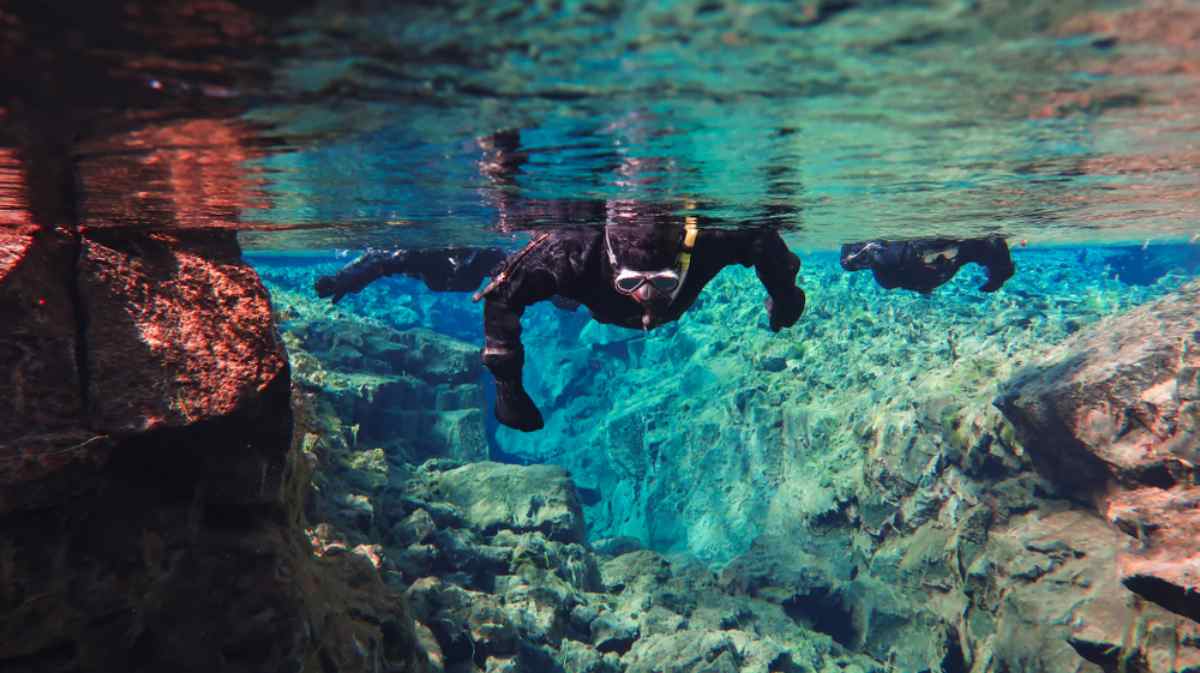 Snorkeling in Iceland in November