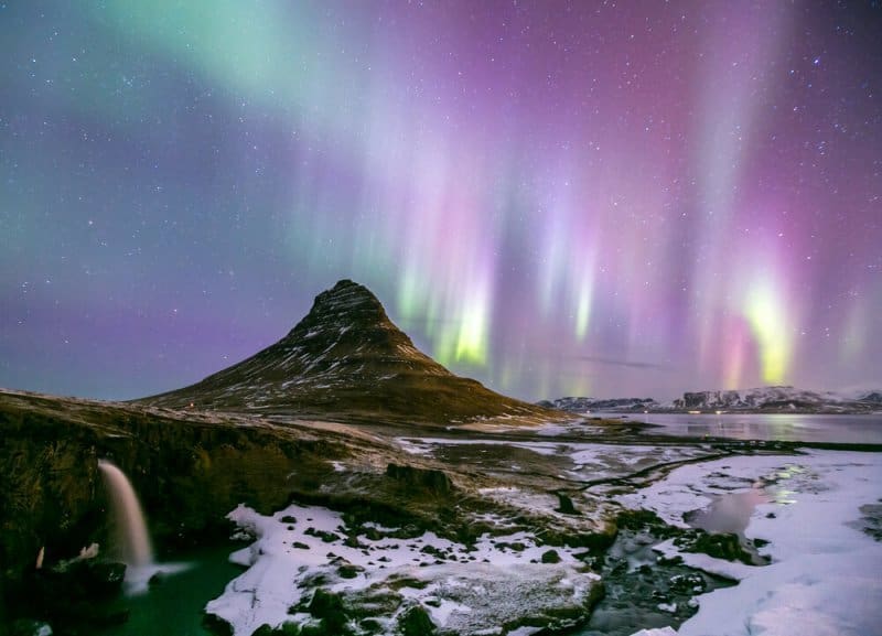 The Northern Lights in November in Iceland