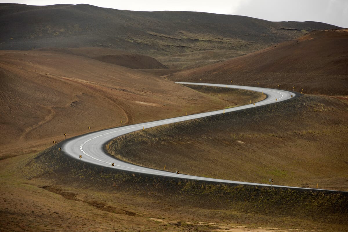 Curving Iceland's Ring Road with reduced speed limit
