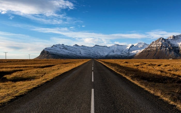 The southern part of Iceland's Ring Road