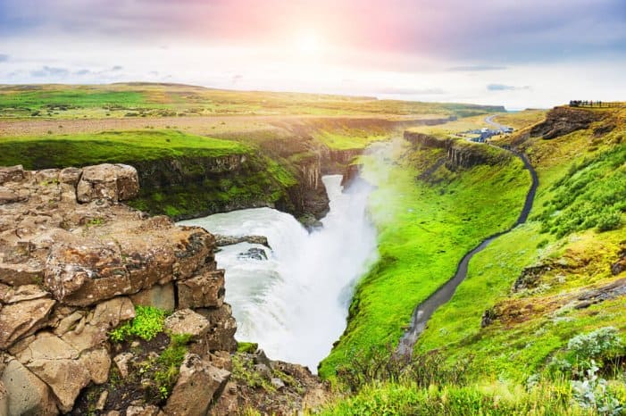 Gullfoss falls are a must-see on a 7-day itinerary of Iceland's Ring Road