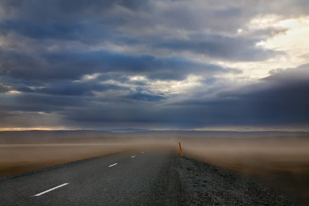 Sand and ash storms in South Iceland require SAAP insurance protection