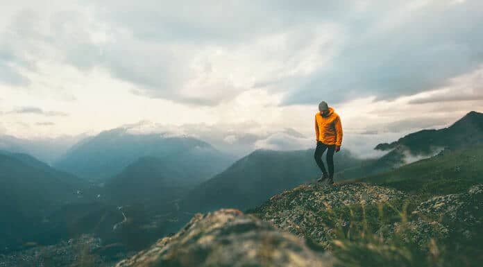 Iceland solo travel man in the Highlands