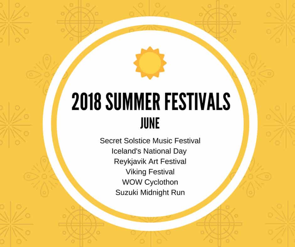 Yellow Guide to Iceland's Summer Festivals in June