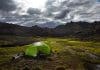 A tourist (hopefully) wild camping legally in Iceland