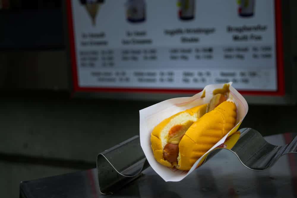 Icelandic Hot Dogs in the original kiosk in Reykjavik