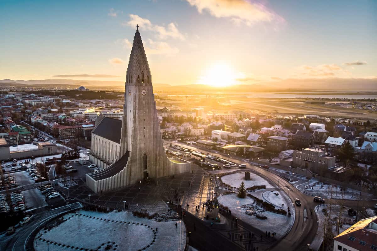 Hallgrimskirkja is one of Iceland's prettiest churces