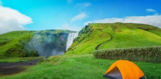 Iceland campsites map