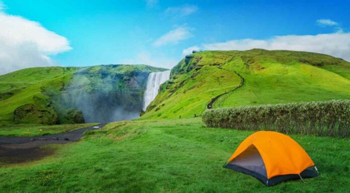 Iceland campsites map