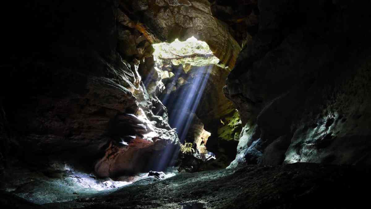 Lava caves in Iceland