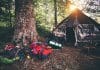 Tent camping at Reykjavik Campsite in Iceland