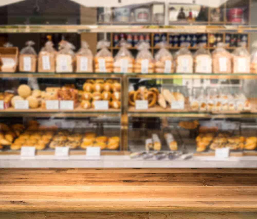 Bakery counter at one of the best bakeries in Reykjavik