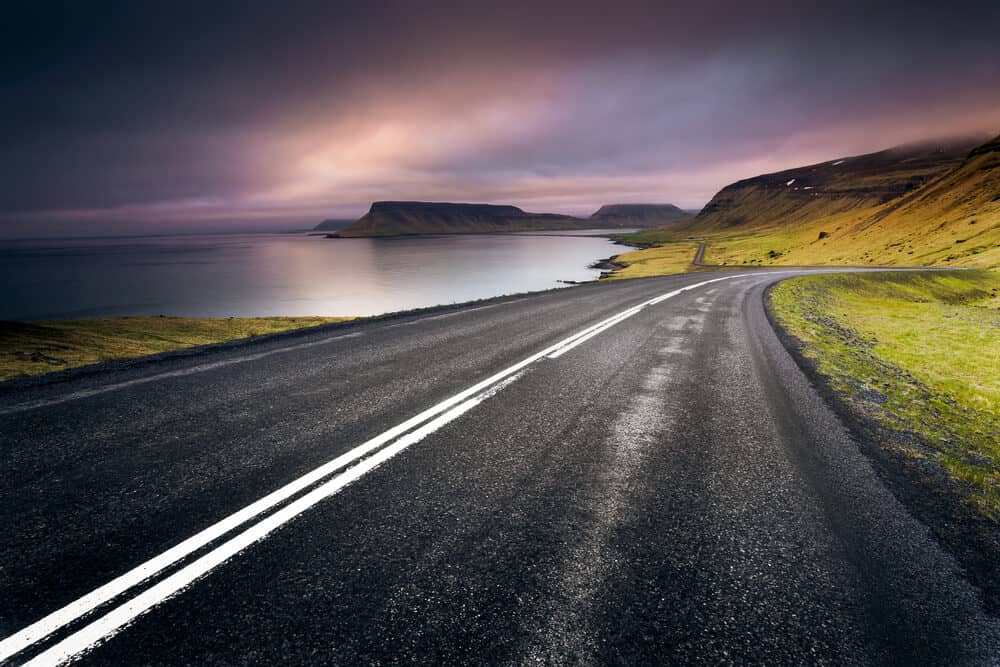 The road from Vik to Skogafoss