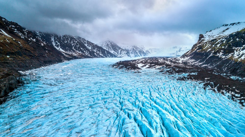 The inmesity of vatnajokul glacier in Iceland