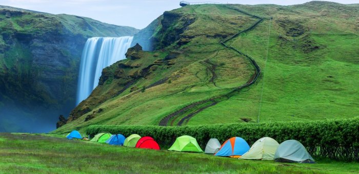 Tent Camping In Iceland