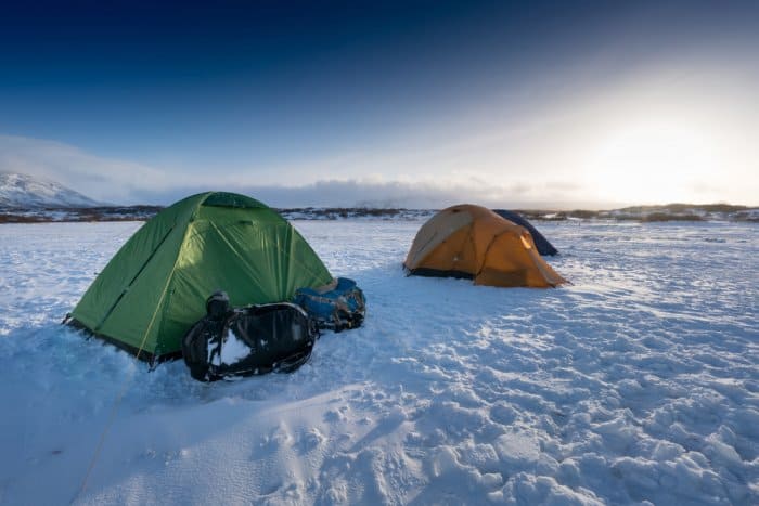Winter Camping in Iceland