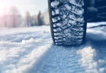 Studded snow tires in Iceland