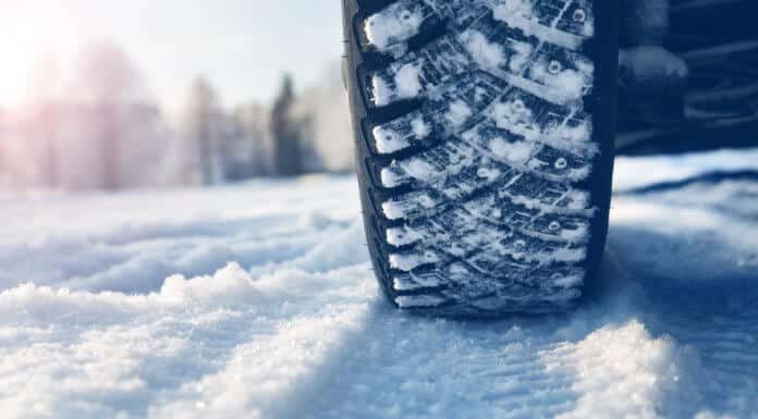 Studded snow tires in Iceland