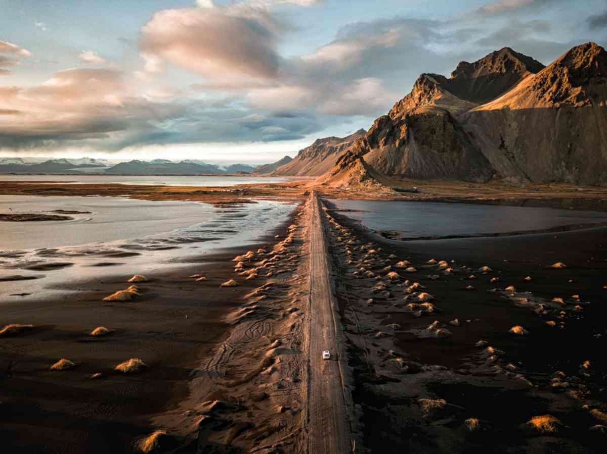 Driving reykjavik Iceland