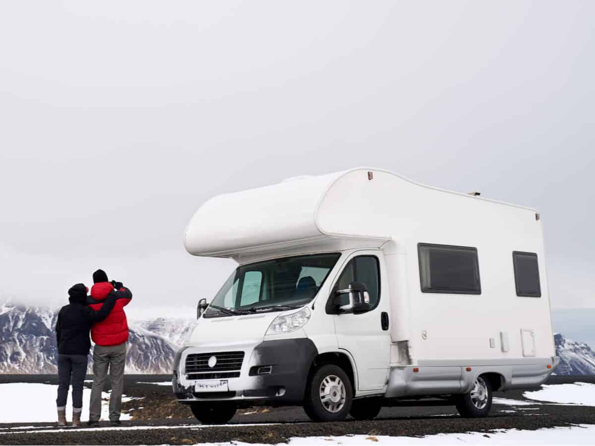 Motorhomes and campers can visit Iceland's campsites that are open in winter