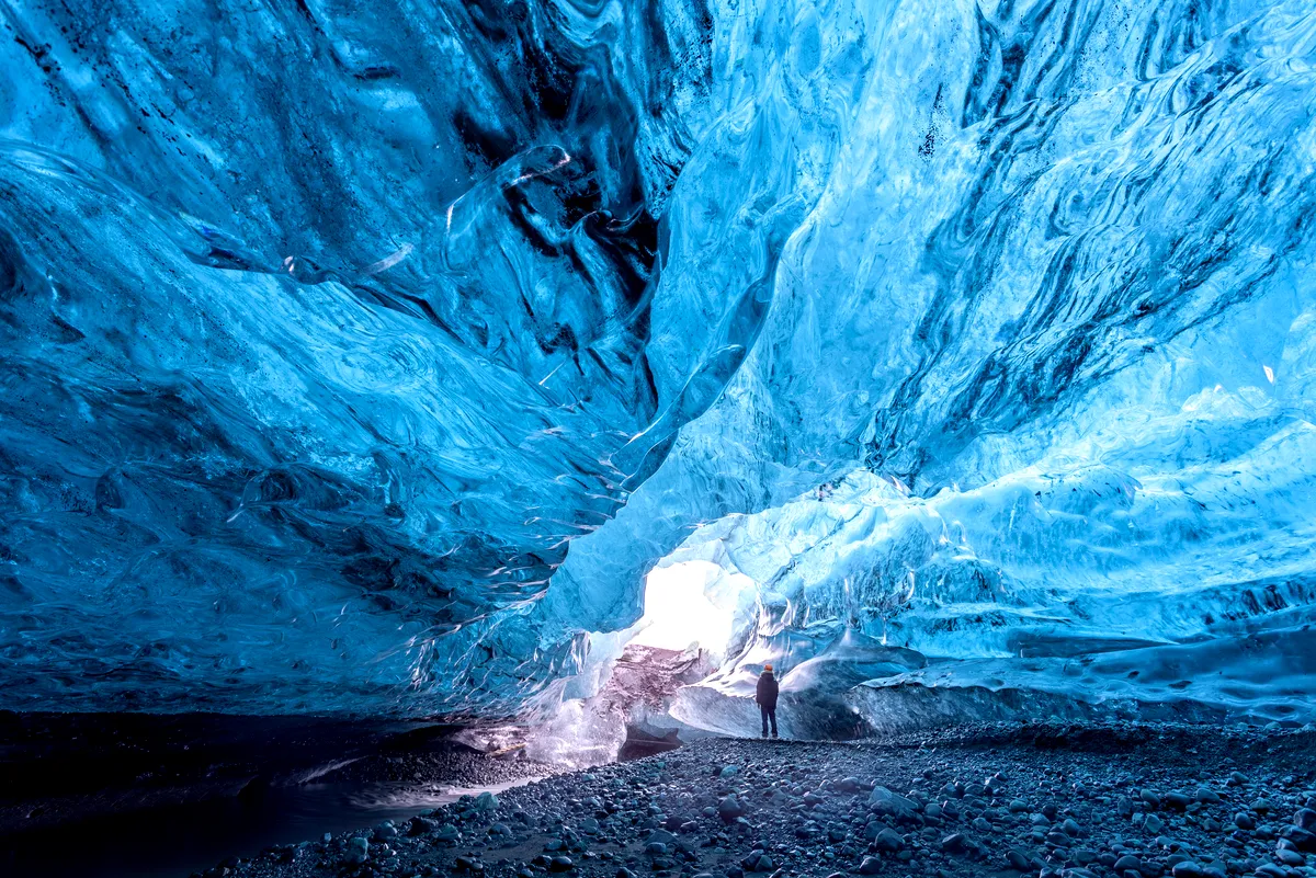 Ice caves exploration in July