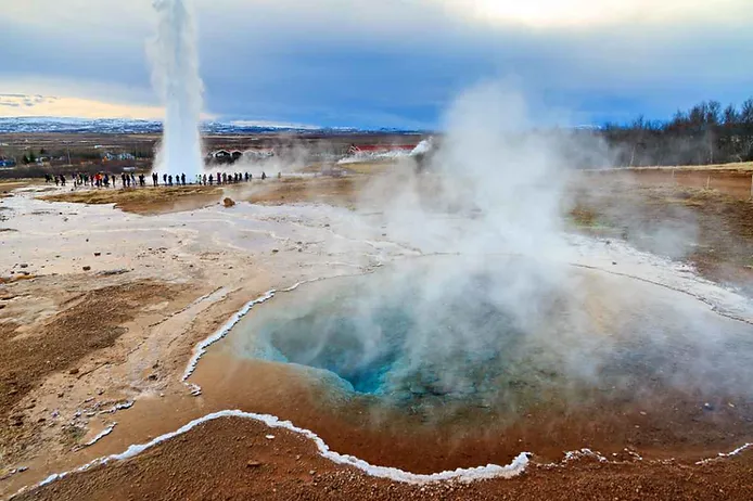 strokkur geysir at the golden circle